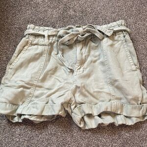 Bella Dahl high rise paper bag shorts